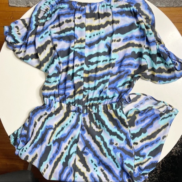 Tucker Watercolor Print Silk Midi Dress Women’s Size Small - Picture 3 of 9